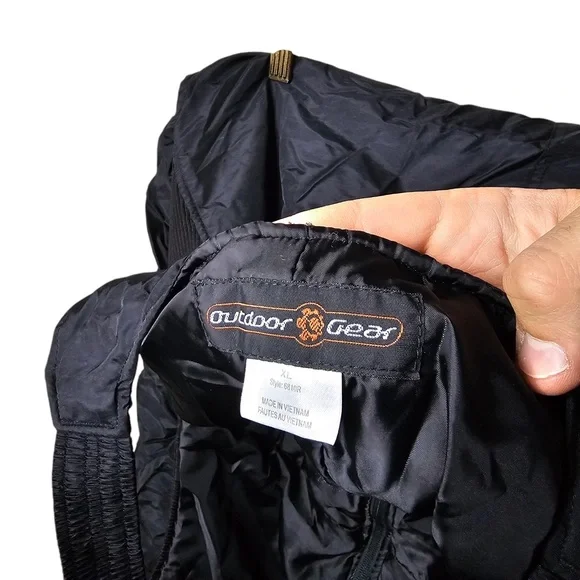 Outdoor Gear Ski Snow Bibs - Black Insulated - Winter Sports Overalls